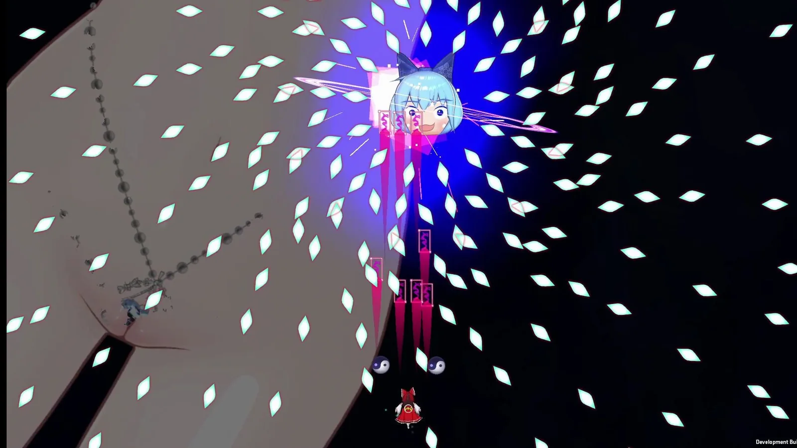 《东方花裳破》实机画面，展示动作操作相关场景