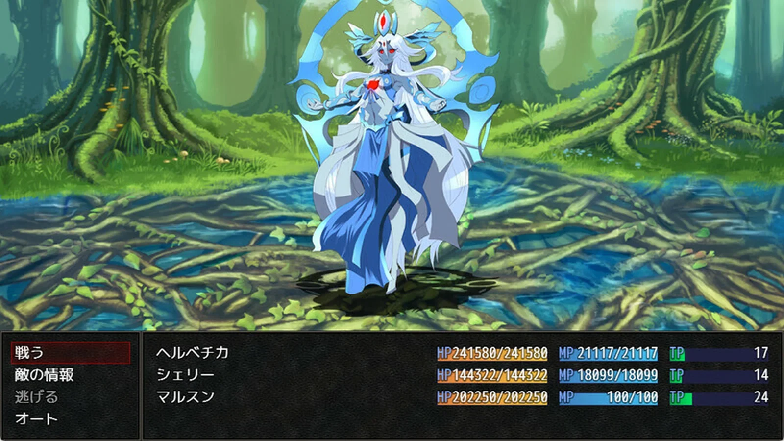 《永恒的黄昏》实机画面，展示角色成长相关场景